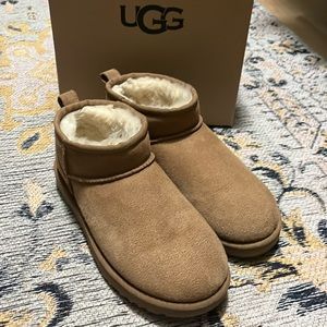 Ugg Classic Ultra Mini Boots Chestnut Size 7